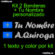 Kit 2 Pegatinas Vinilo Bandera Asturias Y Texto Personalizado