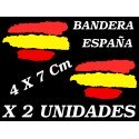 2 X Bandera España Spain Vinilo adhesivo