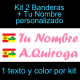 Kit 2 Pegatinas Vinilo  Bandera España/La Rioja Y Texto Personalizado