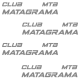 Kit 4 Vinilos CLUB MTB MATAGRAMA 1,5 x 7 cm