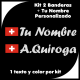 Kit 2 Pegatinas Vinilo Bandera Suiza Y Texto Personalizado